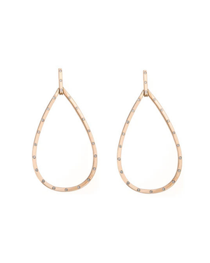 Pear Shape Diamond Drop Earrings