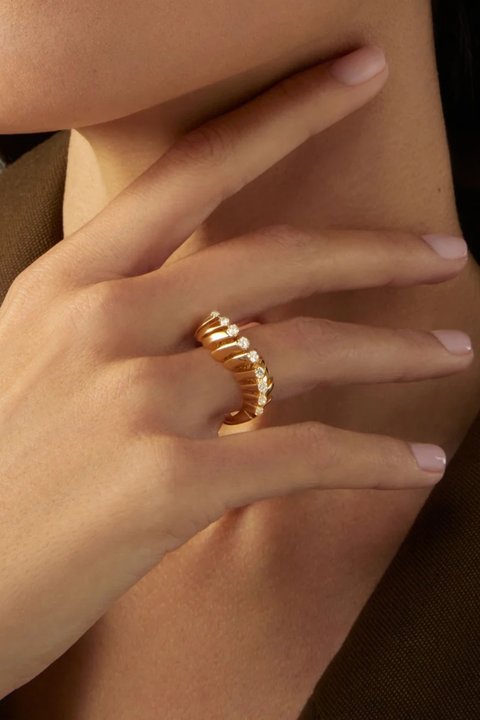Soffio Yellow Gold Ring