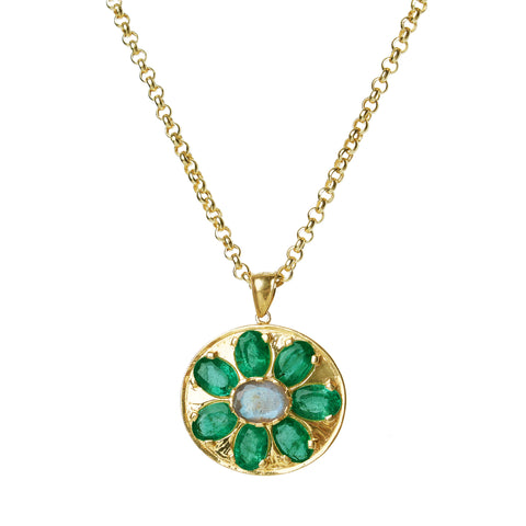 Green Oasis Medallion Charm
