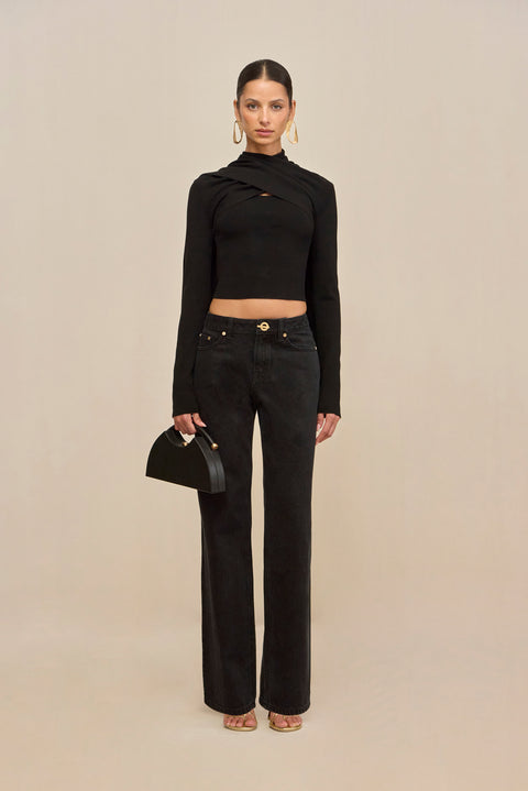 Rosella Pant Washed Black