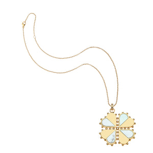 LUCKY Half Of My Heart Pendant Classic Rolo Chain