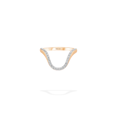 Aura Ring Half Pave