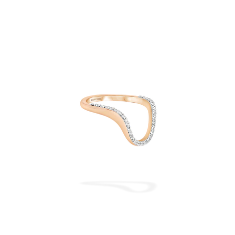 Aura Ring Half Pave