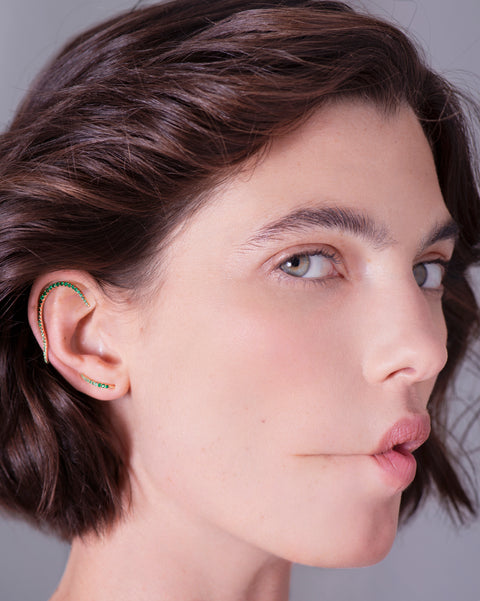 Emerald Queen Wave Ear Jewel