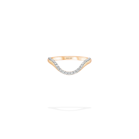 Halo Ring Half Pave