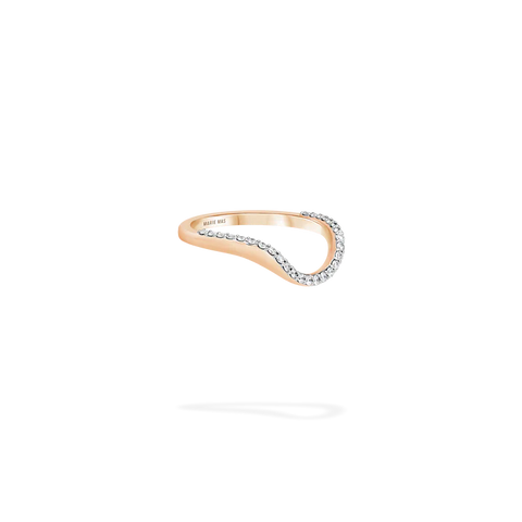 Halo Ring Half Pave