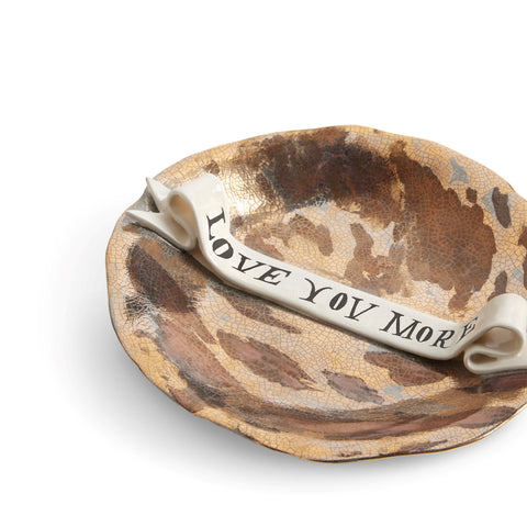 Ruan Hoffmann Plate With Ribbon - Love You More