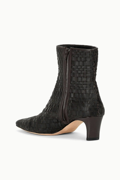 Wally Ankle Boot Espresso Woven
