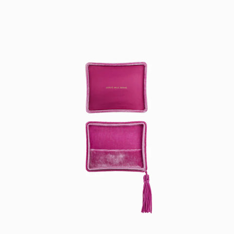 Velvet Jewelry Box Pink