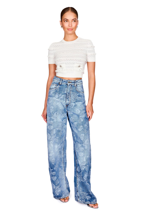 Pointelle Knit Top