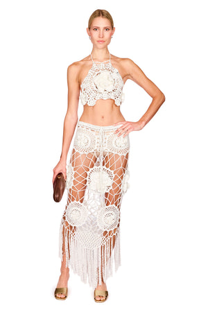 Crochet Floral Skirt