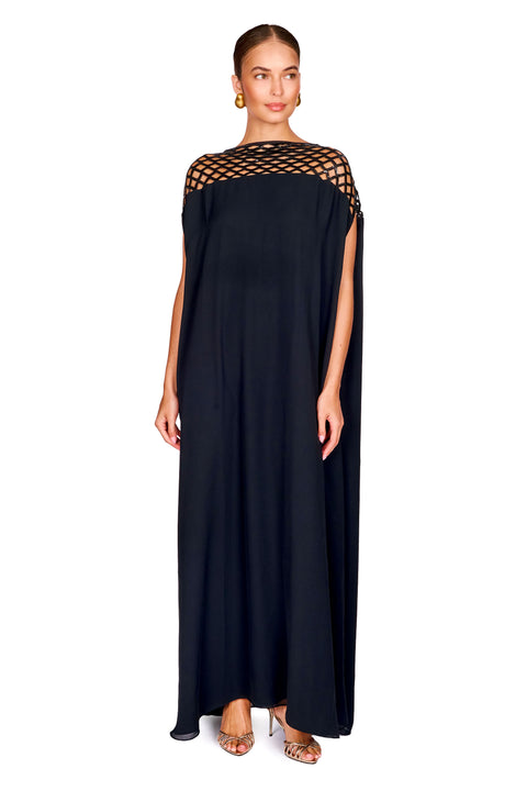 Sequin Caged Shoulder Detail Dress