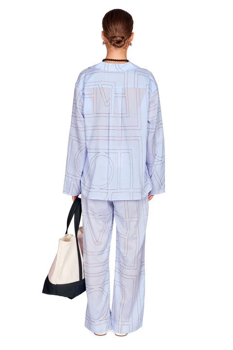 Monogram Cotton-Blend PJ Bottoms