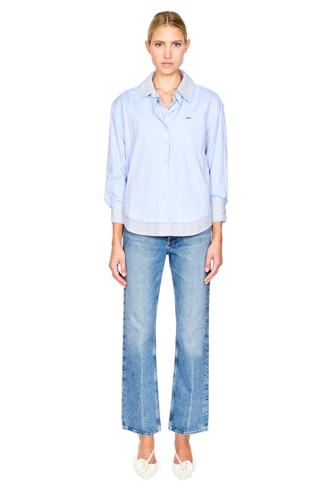 Zayna Double Layer Button Down