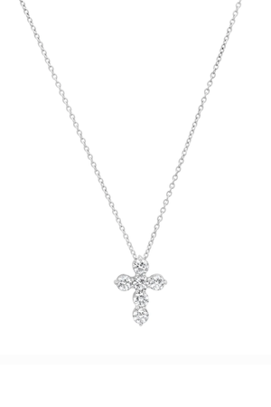 Alix Modern Cross Necklace