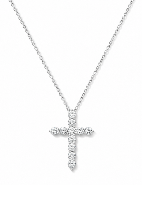 Lexa Large Diamond Cross Necklace