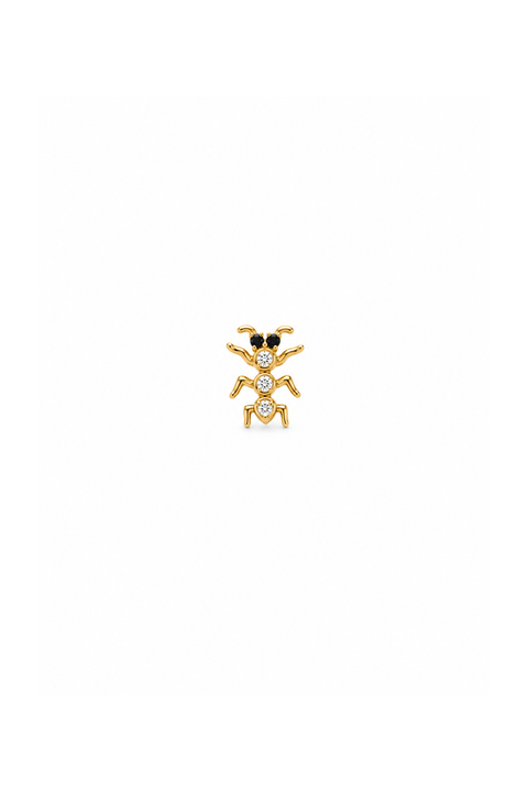 Nano Diamond Ant Stud Earring