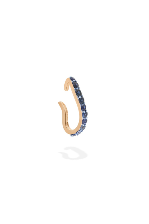 Single Aura Blue Sapphire Ear Jewel