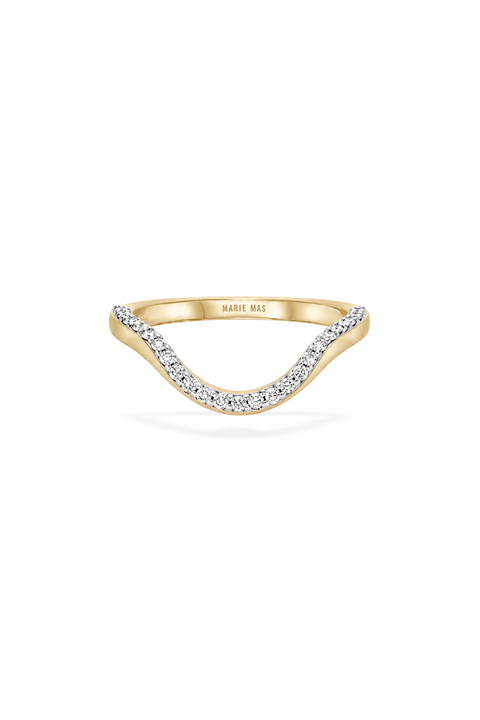 Halo Ring Half Pave