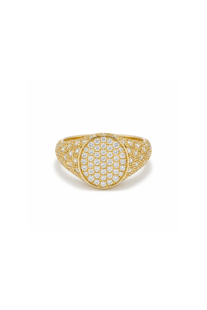 Mini Chevaliere Diamond Ring