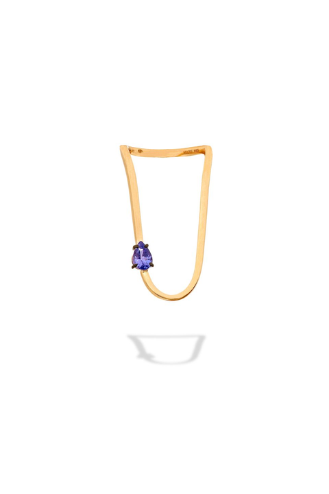 Aurora Ring with Pear Tanzanite