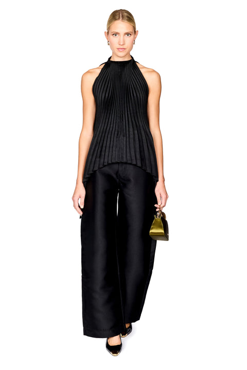 Heavy Satin Boyfriend Trousers