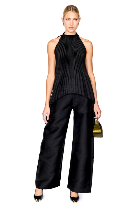 Heavy Satin Boyfriend Trousers
