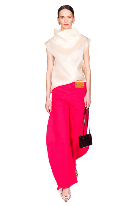 Mirror Jeans With Side Inserts