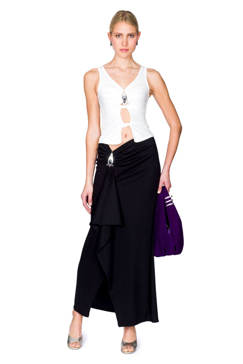 Crystal Pendant Cascade Skirt