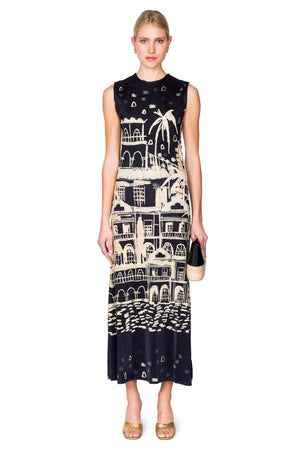 Cardinal Direction Ankle Dress