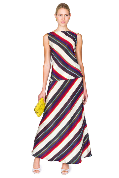 Morris Stripe Cowl Back Shell