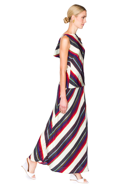 Morris Stripe Cowl Back Shell