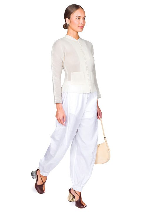 Plissé Cardigan