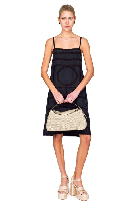 Monogram Silk Tank Dress