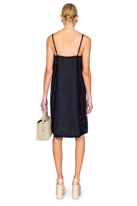 Monogram Silk Tank Dress