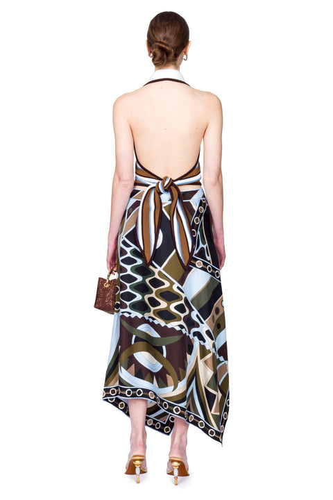 Vivara Print Silk Scarf Skirt