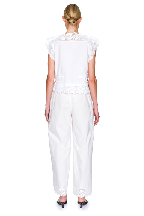 Gretana Pants With Lace Hem