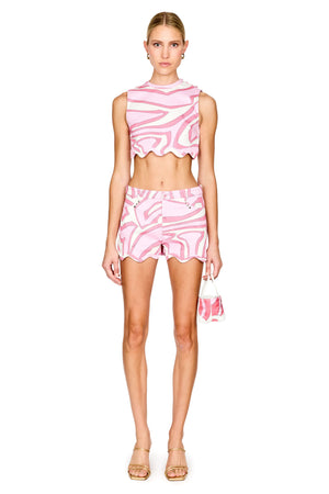 Labirinto Print Gabardine Top