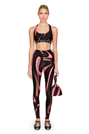 Marmo Print Lycra Leggings