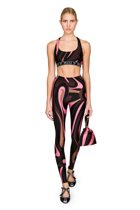 Marmo Print Lycra Leggings