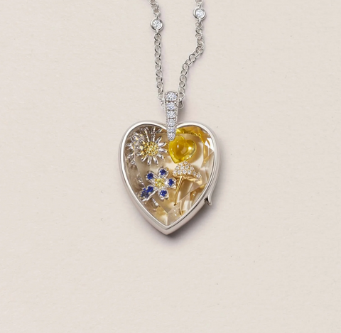 Diamond Mushroom Charm