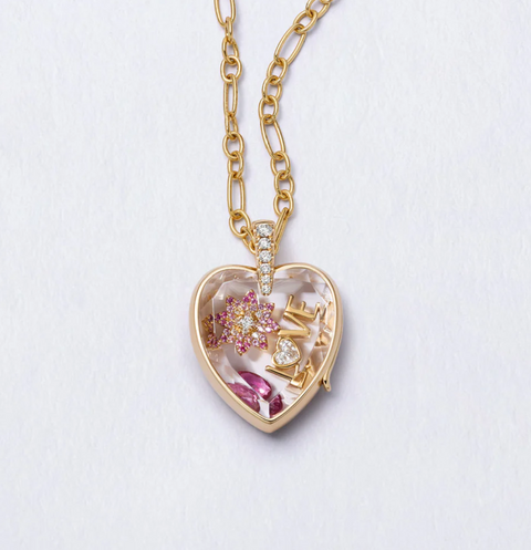 Pink Tourmaline October Birthstone Charm