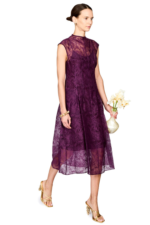 Organza Coupe Midi Dress
