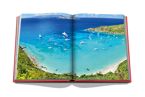 Images of ocean inside St. Barths book