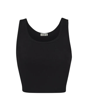 Cropped Scoop Neck Tank