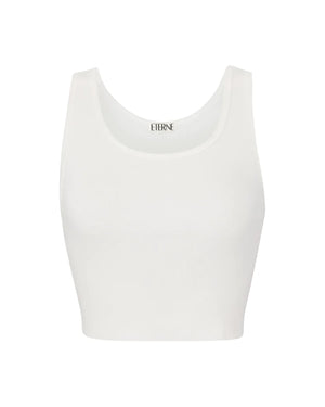 Cropped Scoop Neck Tank